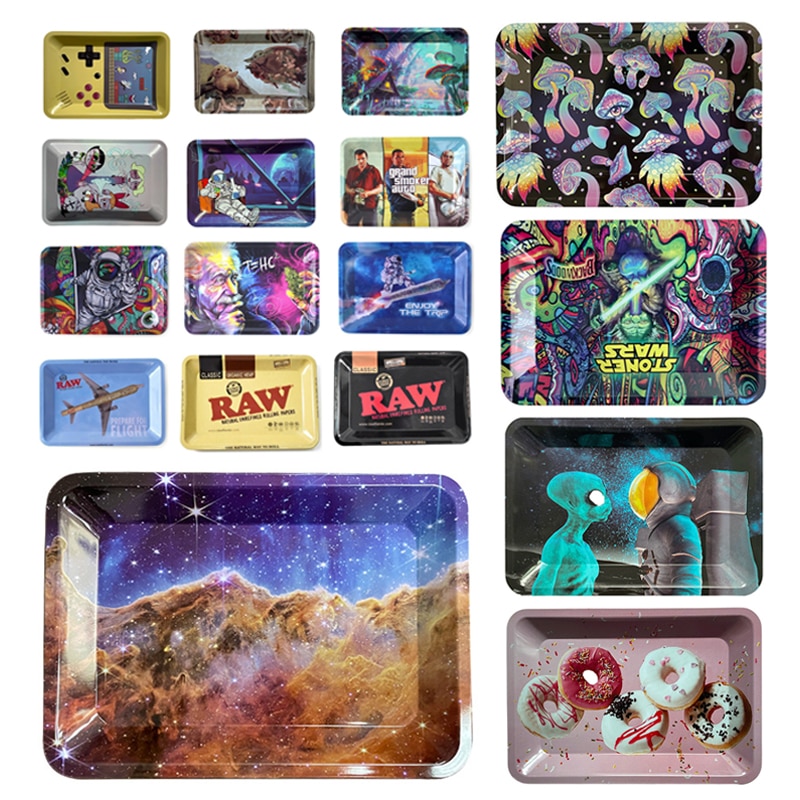 Metal Weed Rolling Tray Sets Wholesale