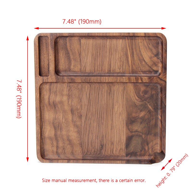 Natural Walnut Wood Smoke Cigarette Rolling Trays