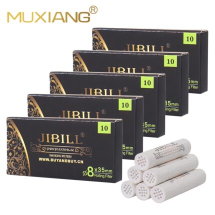 50pcs 9mm Activated Carbon Tobacco Pipe Filter